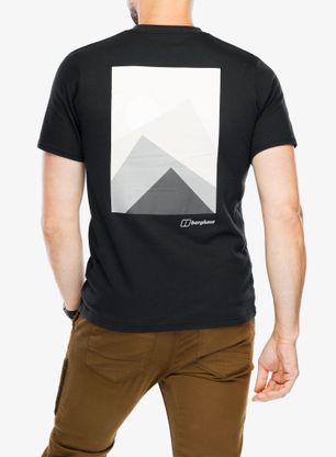 Baumwolle T-Shirt Berghaus Mtn Silhouette SS Tee - black/black