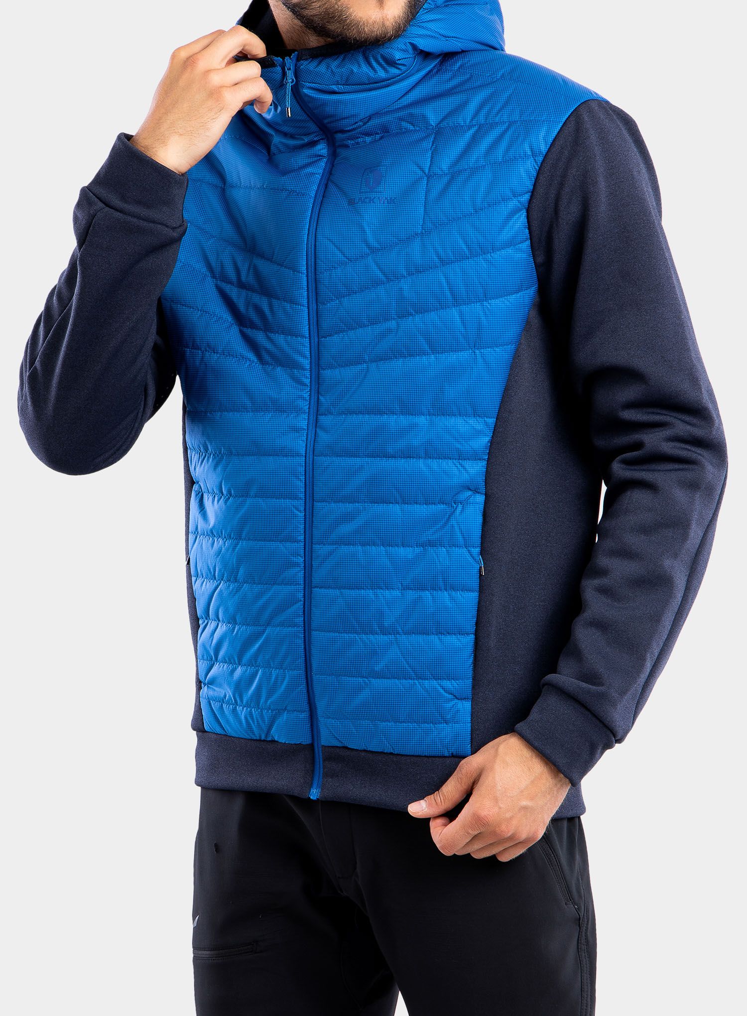 Hybridjacke BlackYak Burlina Hoody - snorkel blue