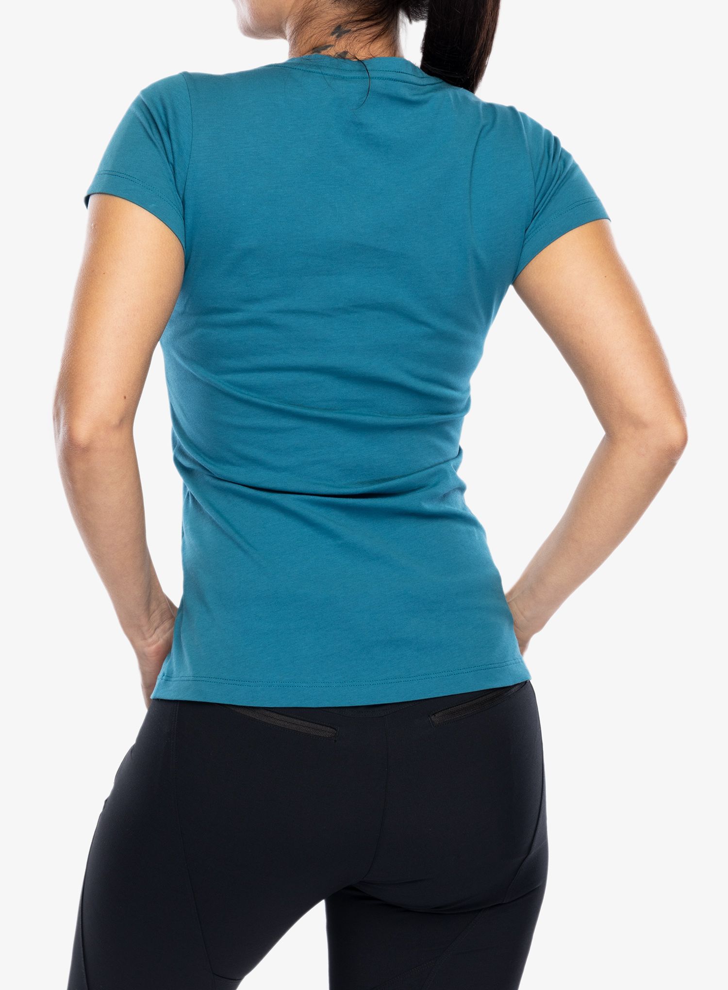 T-Shirt Baumwolle Damen BlackYak Senepol Half Yak - lyons blue