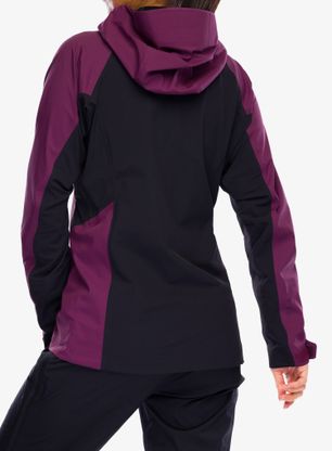 Jacke Damen Black Diamond Dawn Patrol Hybrid Shell - blackberry/black
