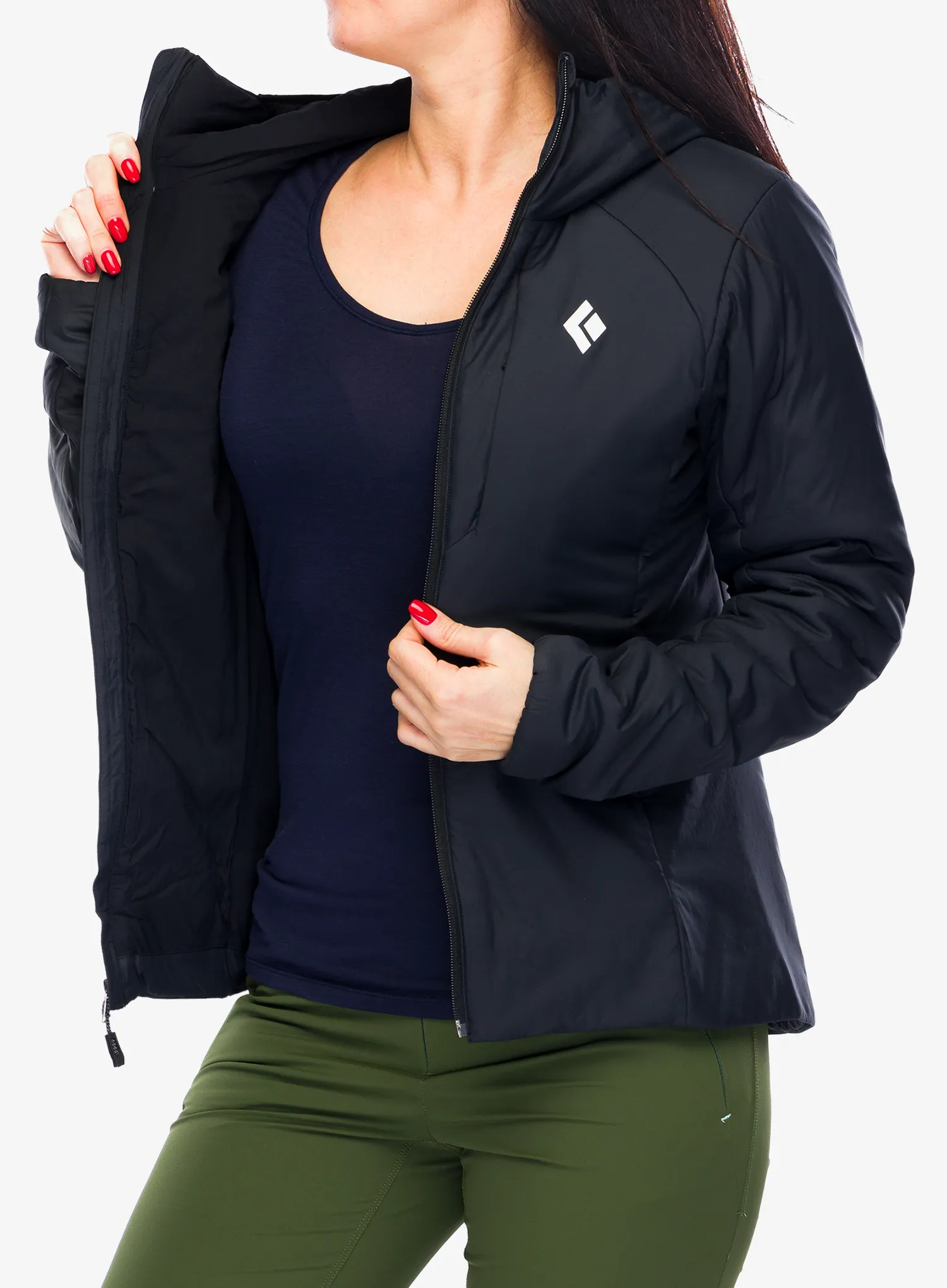 Thermojacke Damen Black Diamond First Light Stretch Hoody - blck