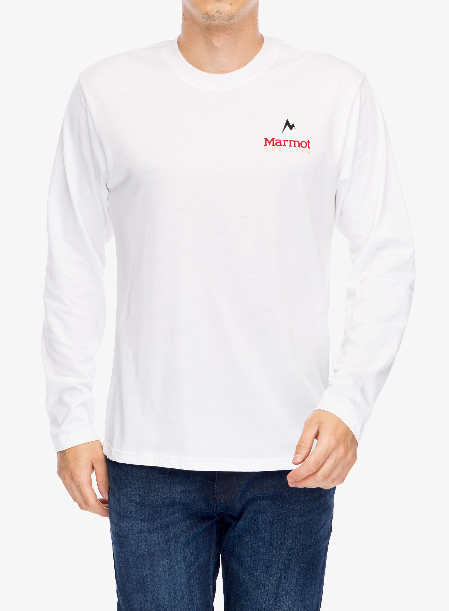 Pullover Marmot For Life Tee LS - white
