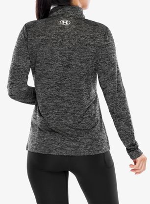 Pullover Damen Under Armour UA Tech Twist 1/2 Zip - black/white
