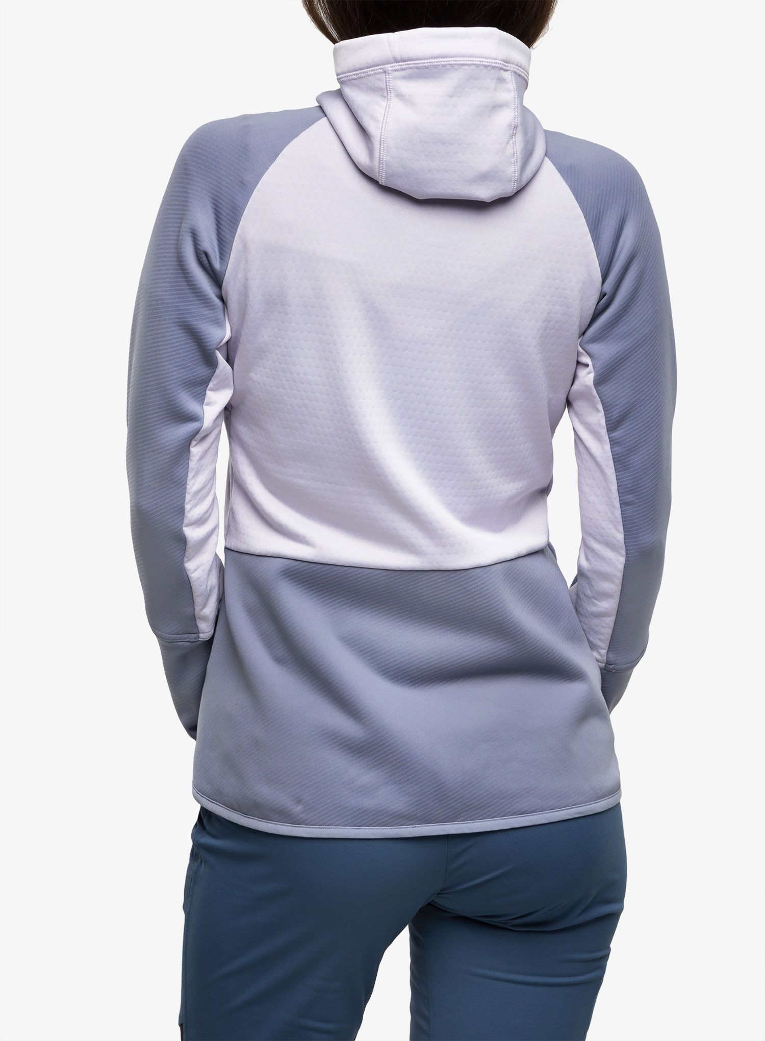 Kapuzenpullover Damen adidas TERREX Tech Flooce Hooded - silver dawn/silver violet