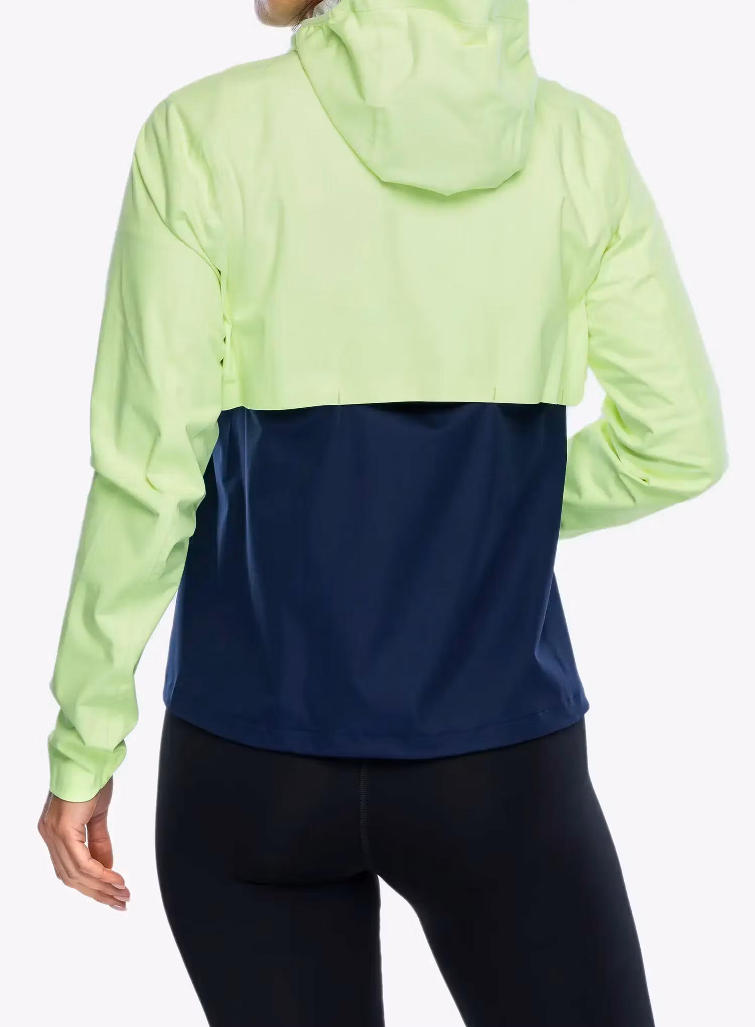 Laufjacke Damen Brooks High Point Waterproof Jacket - lime/navy