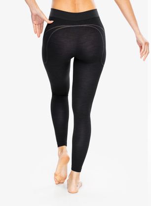 Thermounterhose Damen Brubeck Active Wool Pants - black