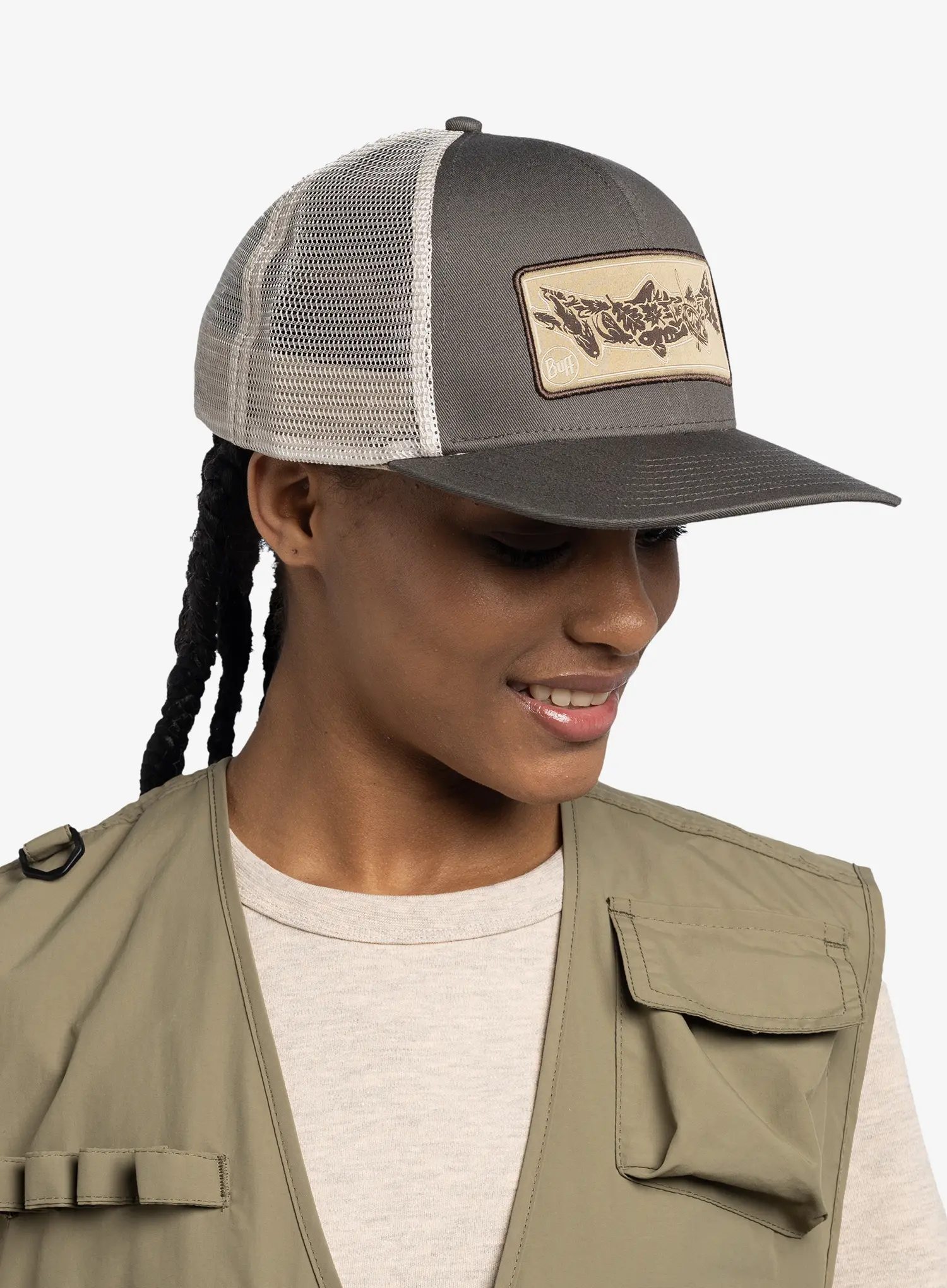 Cap Buff Explore Trucker Cap - river khaki