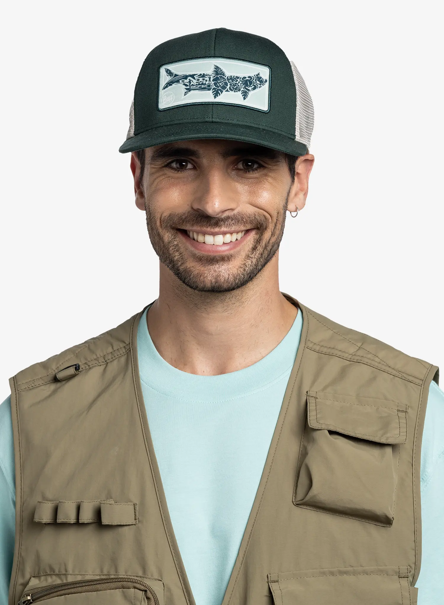 Cap Buff Explore Trucker Cap - salt green
