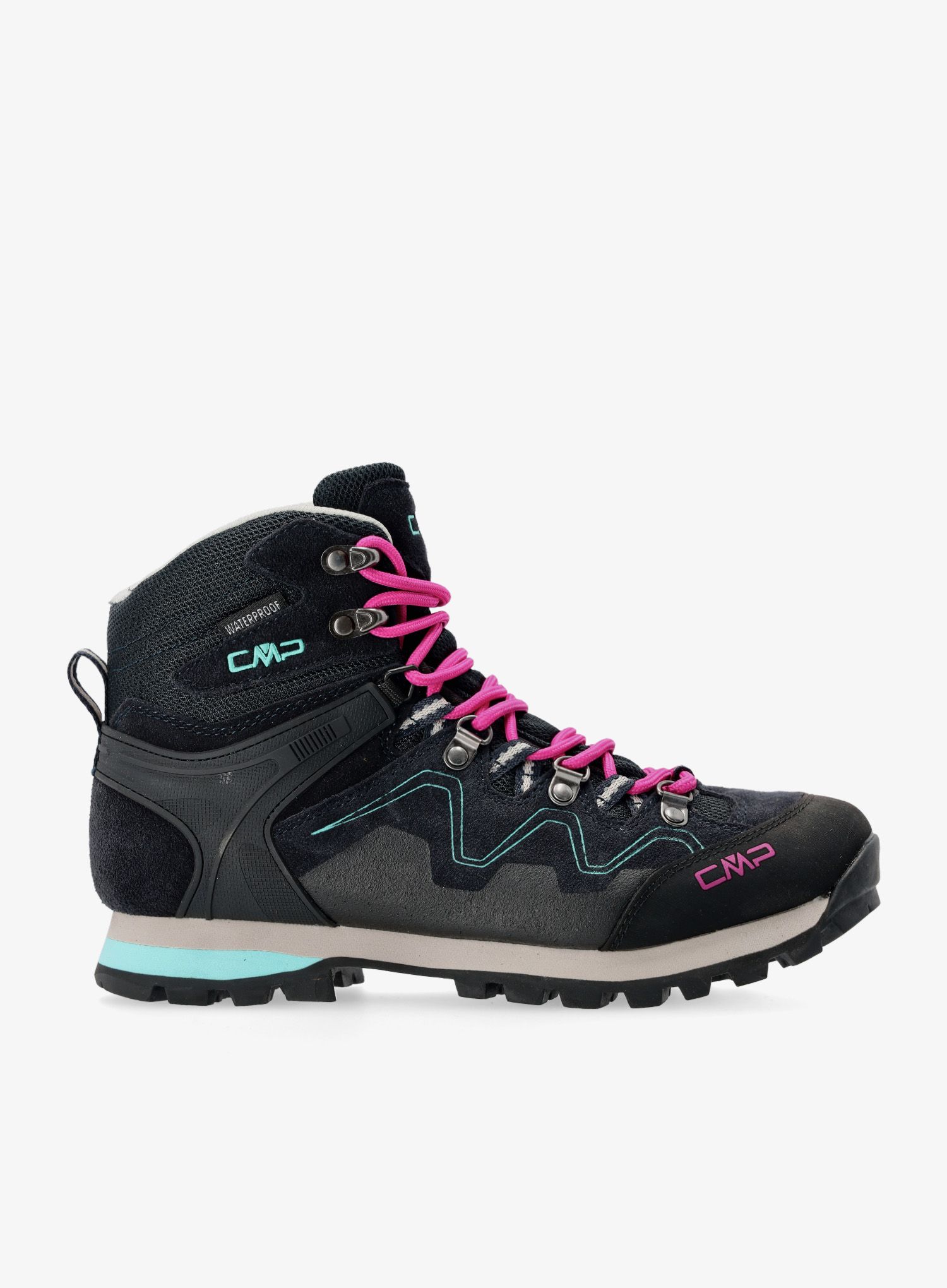Wanderschuhe Damen CMP Athunis Mid WP - antracite/acqua