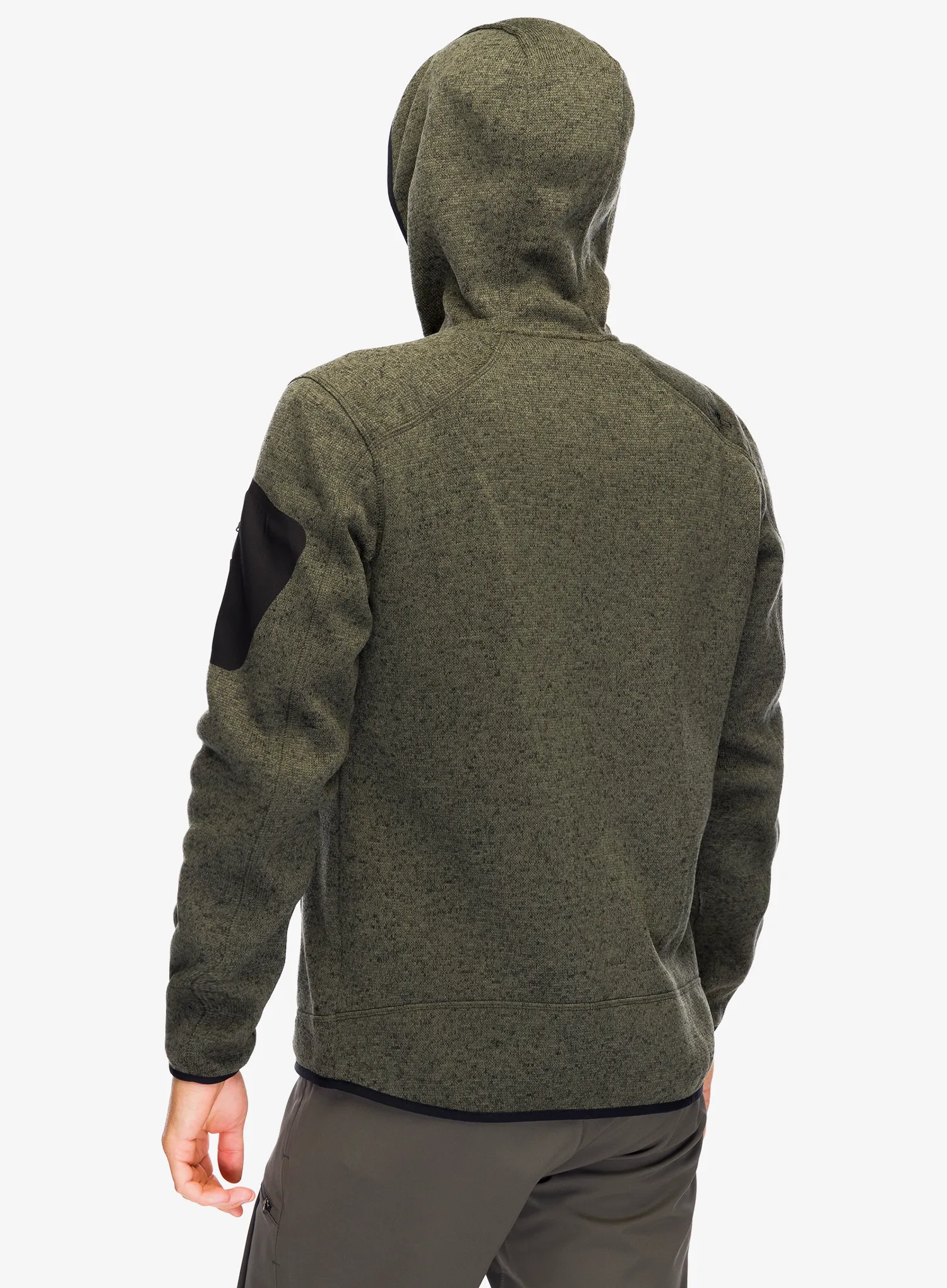 Fleecejacke CMP Borgis Fix Hood Jacket - olive/nero