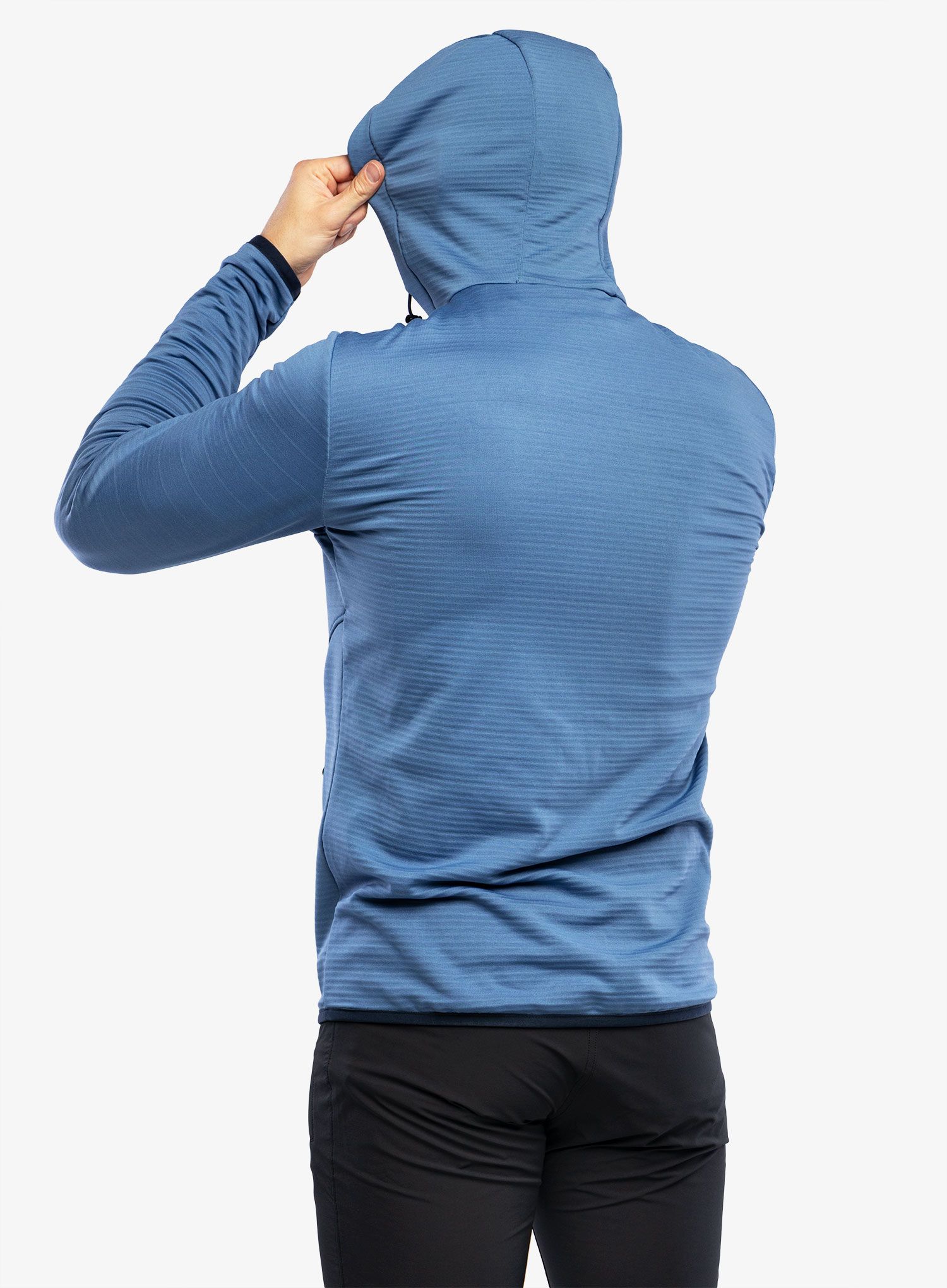 Fleecepullover CMP Edge Jacket Fix Hood - bluestone