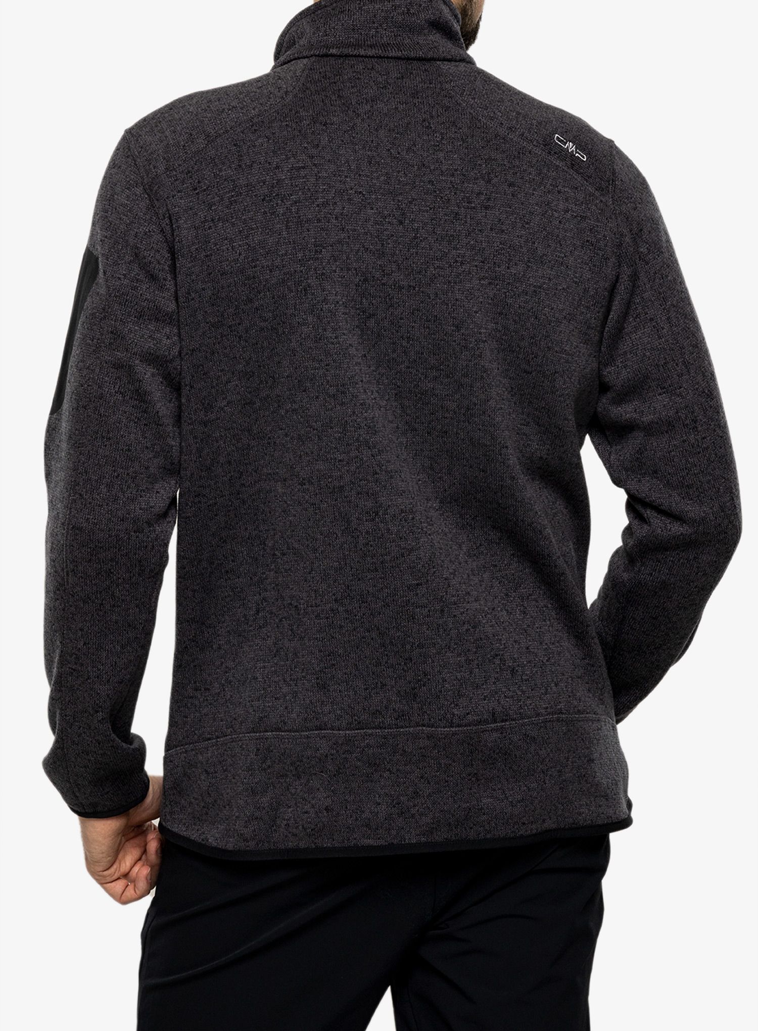 Fleecepullover CMP Perl Jacket Knitted - nero/glacier