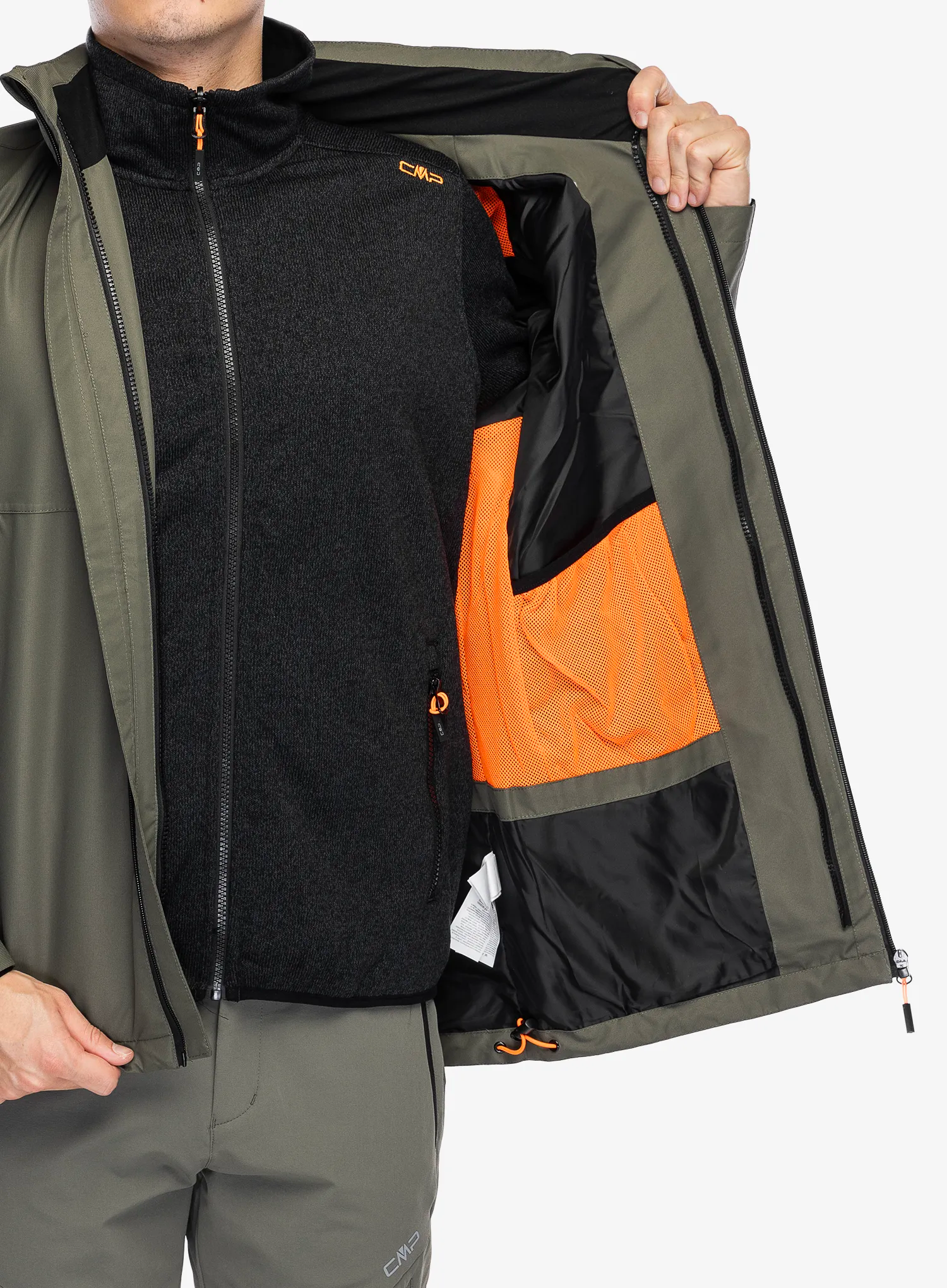 3-in-1 Jacke CMP Starve - olive/nero