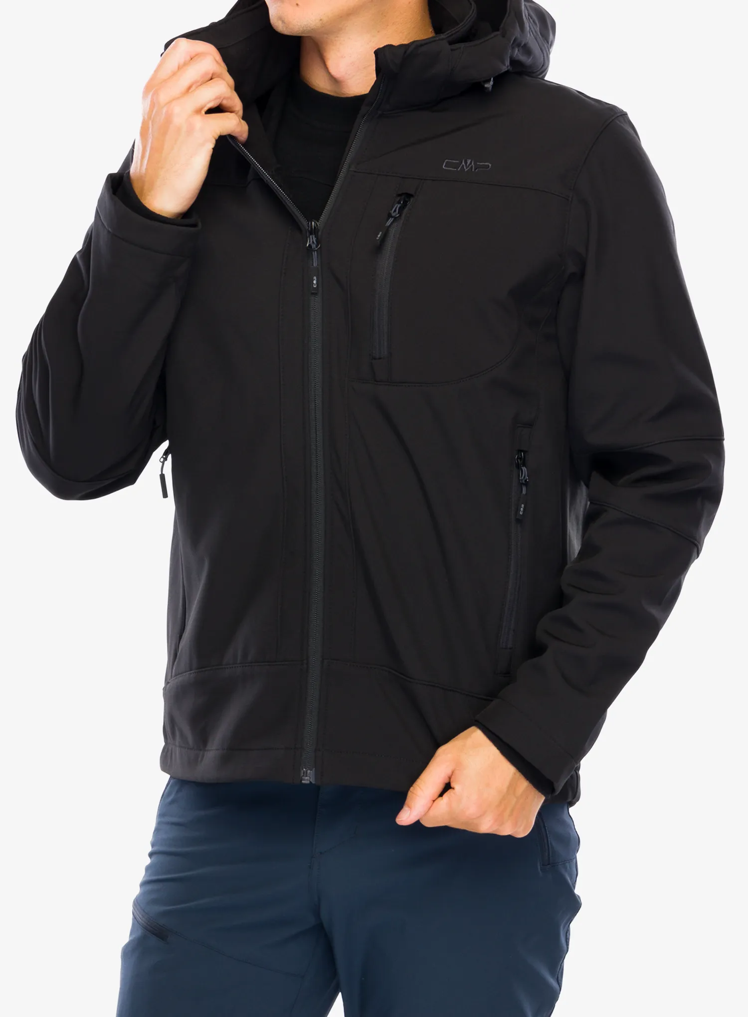 Softshelljacke CMP Vivo Jacket Zip Hood - nero