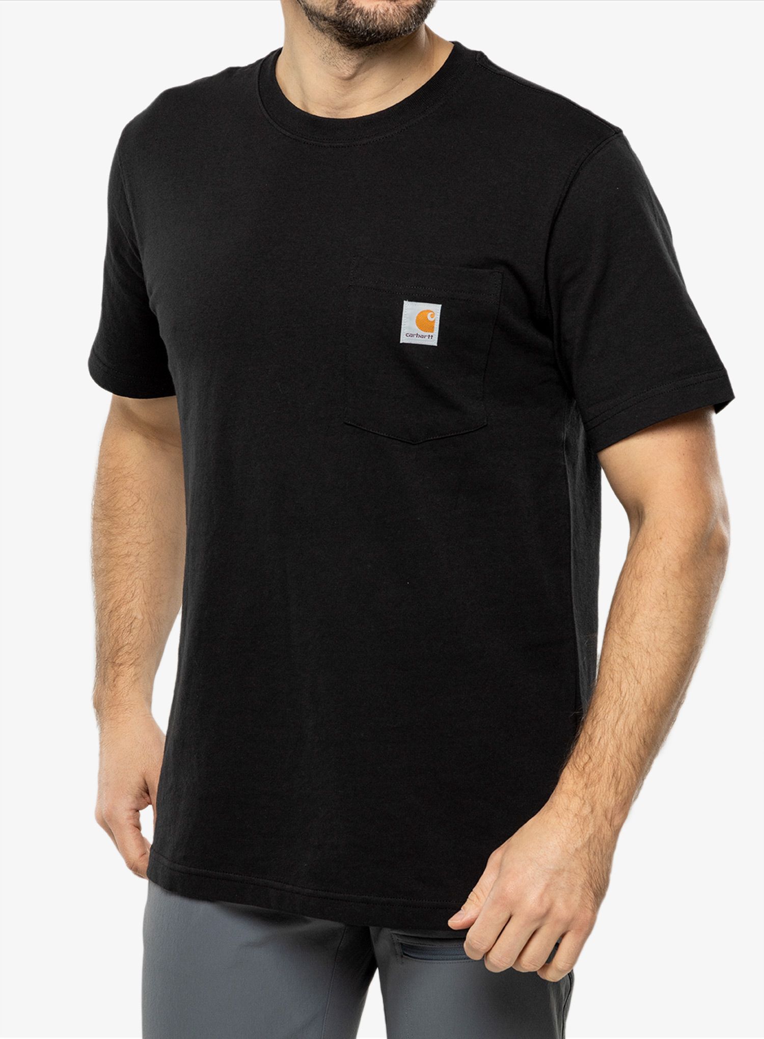 T-Shirt Herren Carhartt K87 Pocket S/S T-Shirt - black