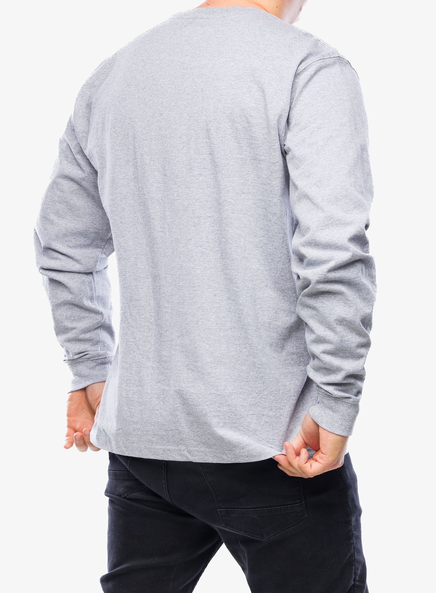Langarmshirt Carhartt Sleeve Logo T-Shirt L/S - heather grey