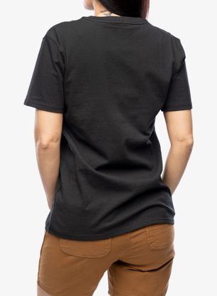 T-Shirt Baumwolle Damen Carhartt Workwear Pocket S/S T-Shirt - black