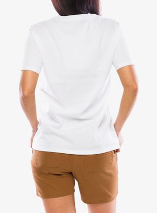 T-Shirt Baumwolle Damen Carhartt Workwear Pocket S/S T-Shirt - white
