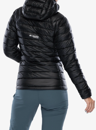 Daunenjacke Damen Columbia Arctic Crest Down Hooded Jacket - black