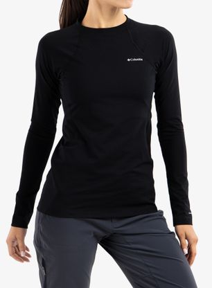 Funktionsshirt Damen Langarm Columbia Midweight Stretch L/S Top - black/black