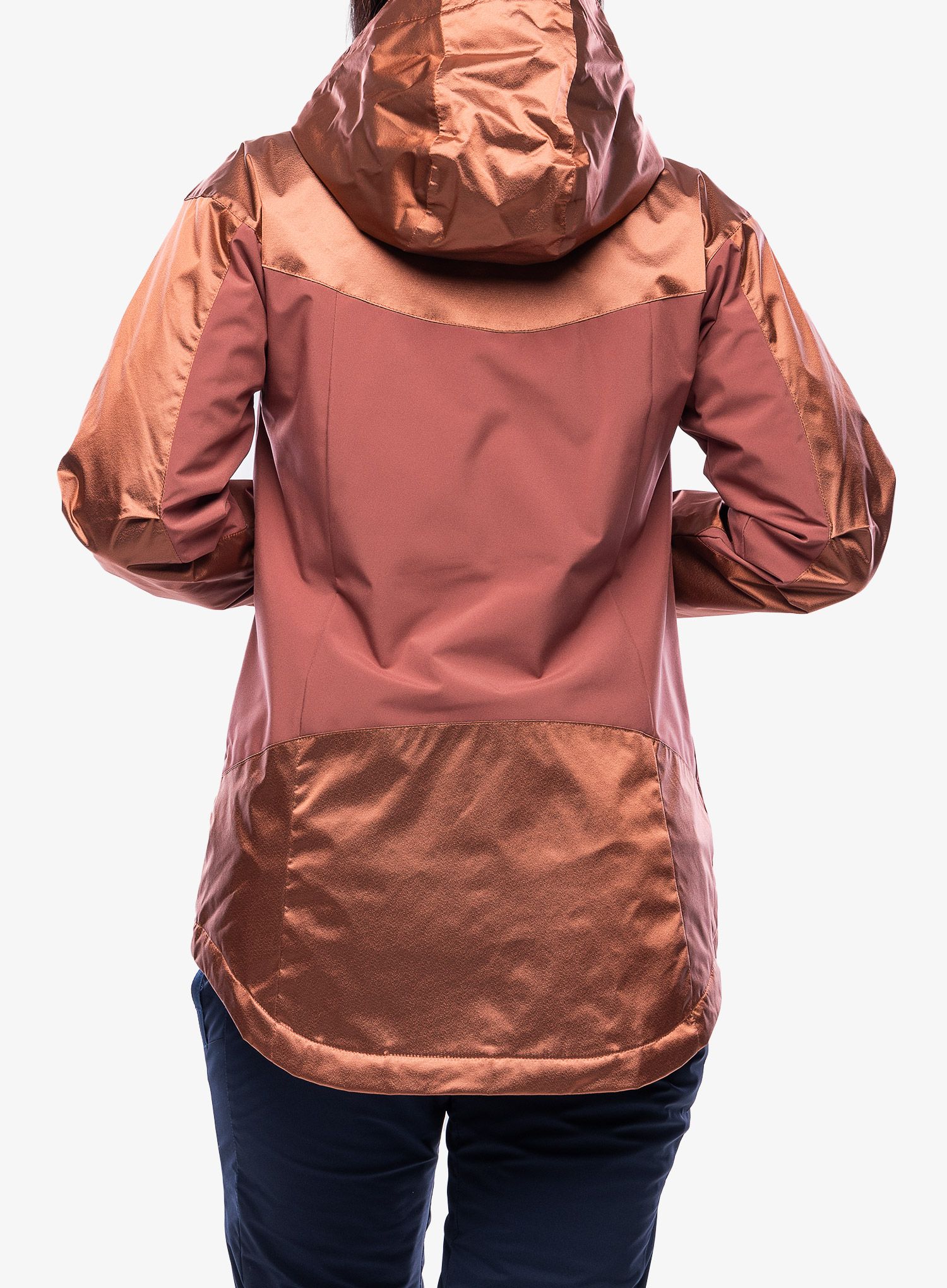 Thermojacke Damen Columbia Point Park Insulated Jacket - faded peach sheen/beetroot