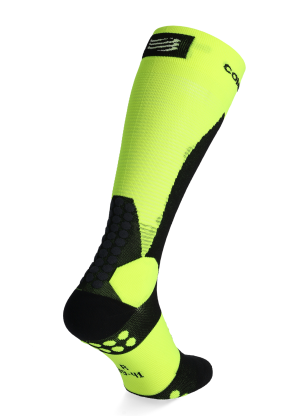 Skitourensocken Compressport Ski Touring Full Socks - safe yellow/black