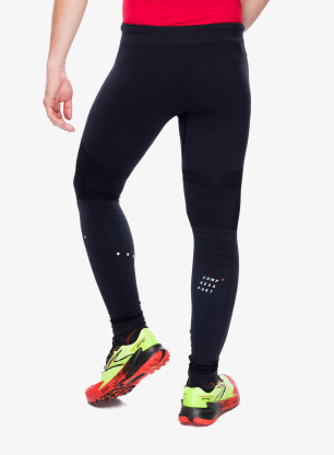 Lauftights Compressport Winter Running Legging M - black