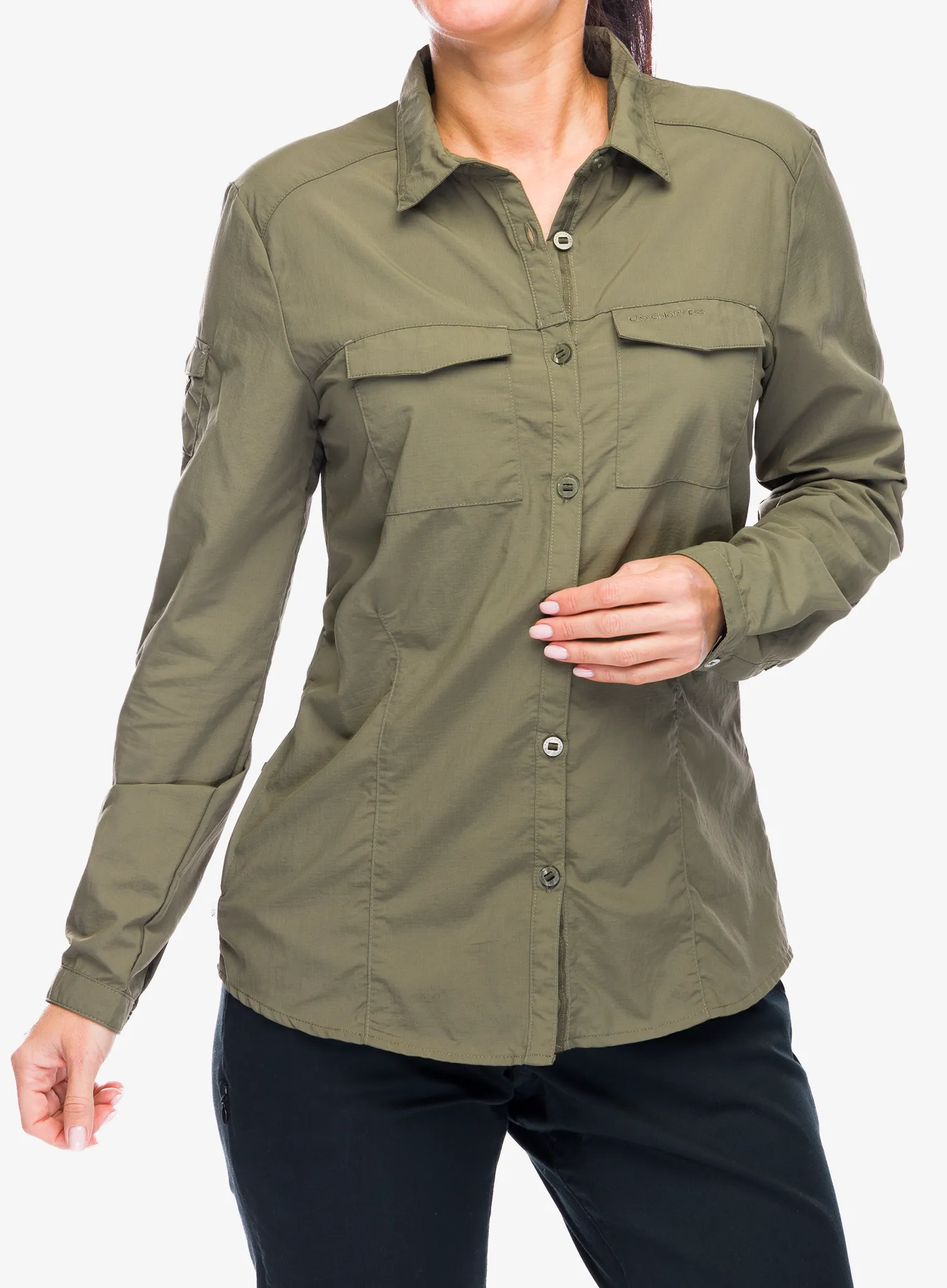 Mückenschutz-Hemd Damen Craghoppers NosiLife Adventure LS Shirt III - wild olive