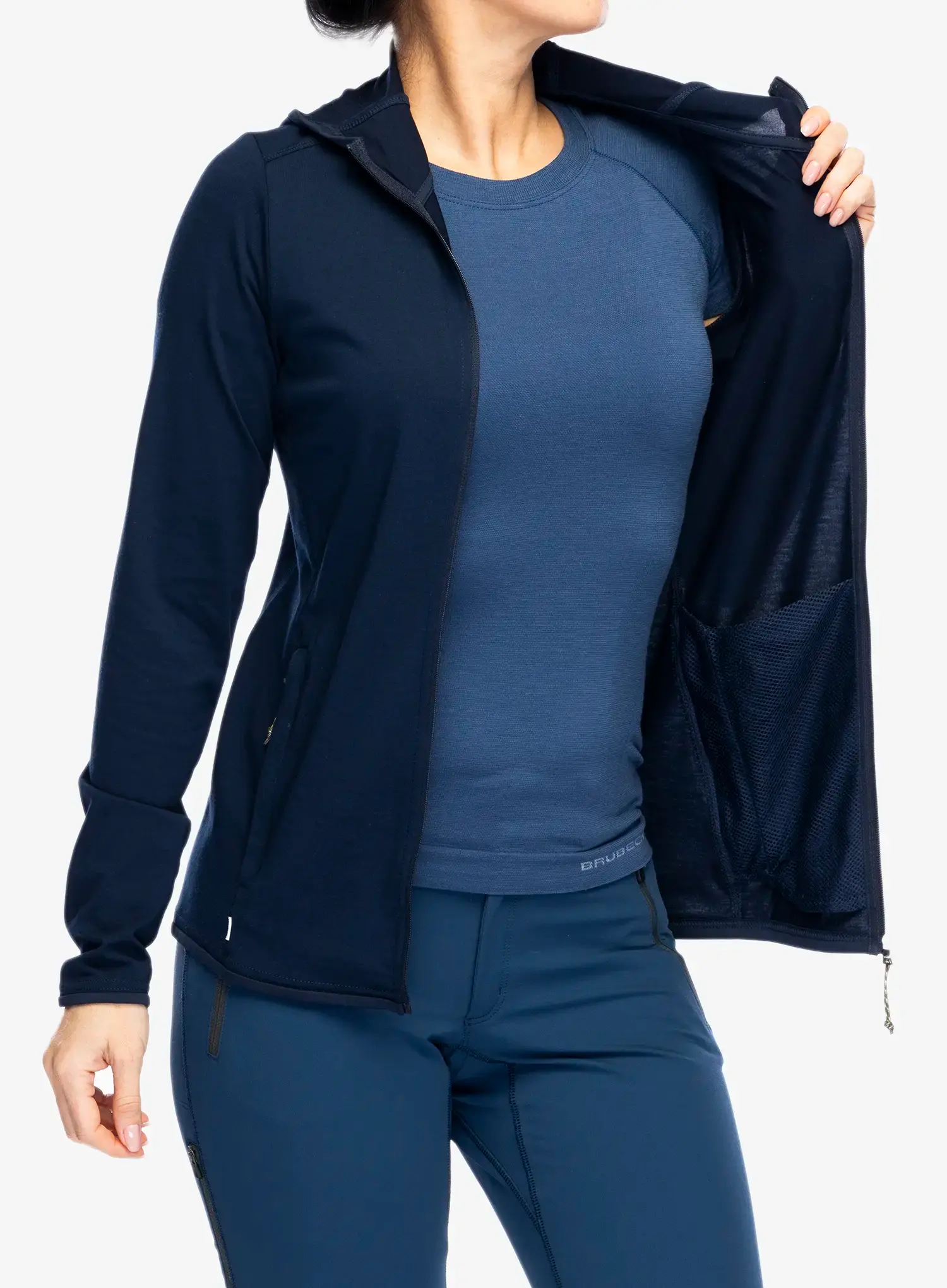 Pullover Damen Craghoppers NosiLife Afia Hooded Jacket - blue navy