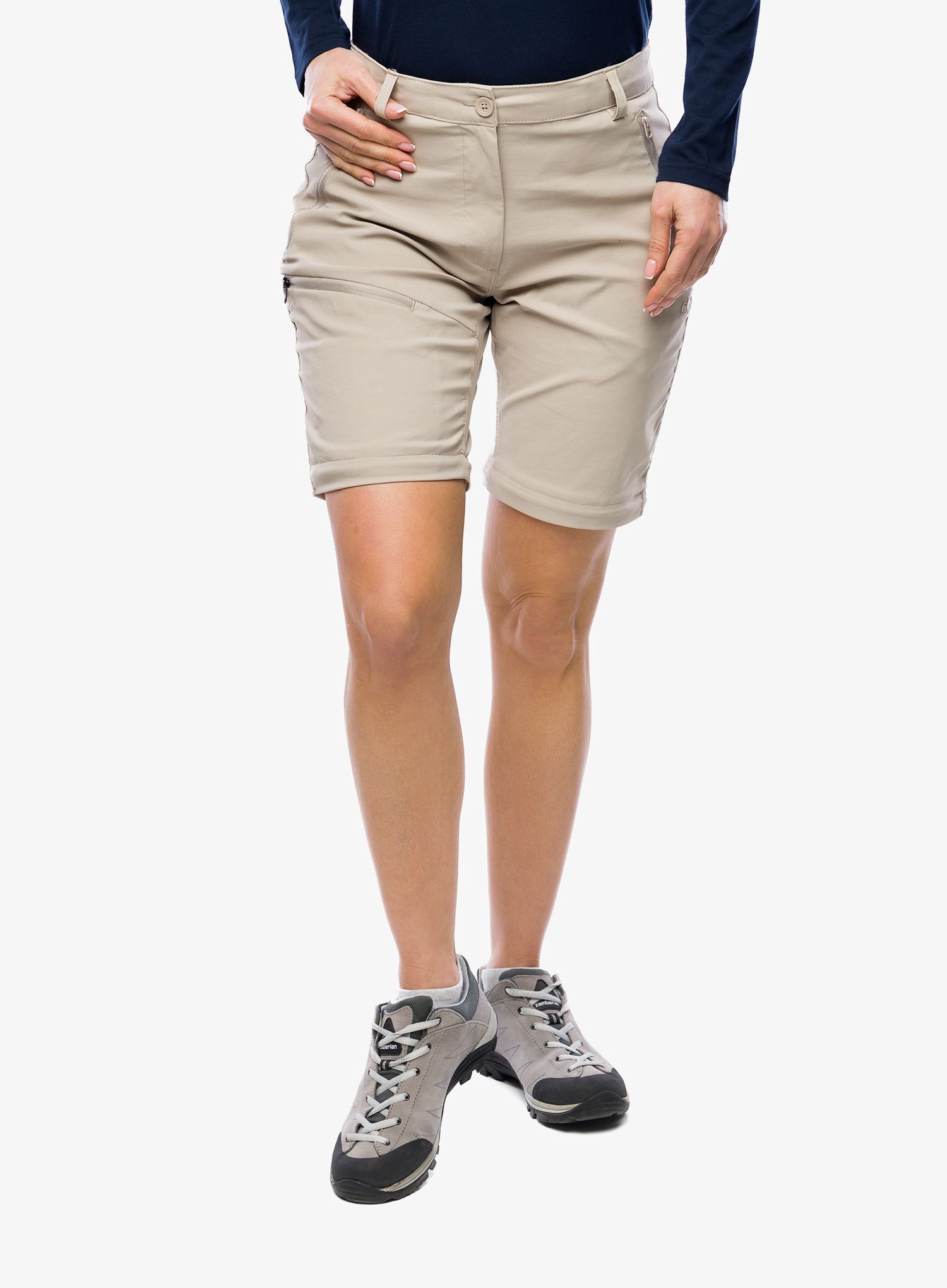 Wanderhose Damen Craghoppers NosiLife Pro Convertible Trouser III - soft mushroom