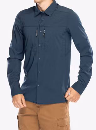 Reisehemd Craghoppers NosiLife Pro LS Shirt V - blue stone