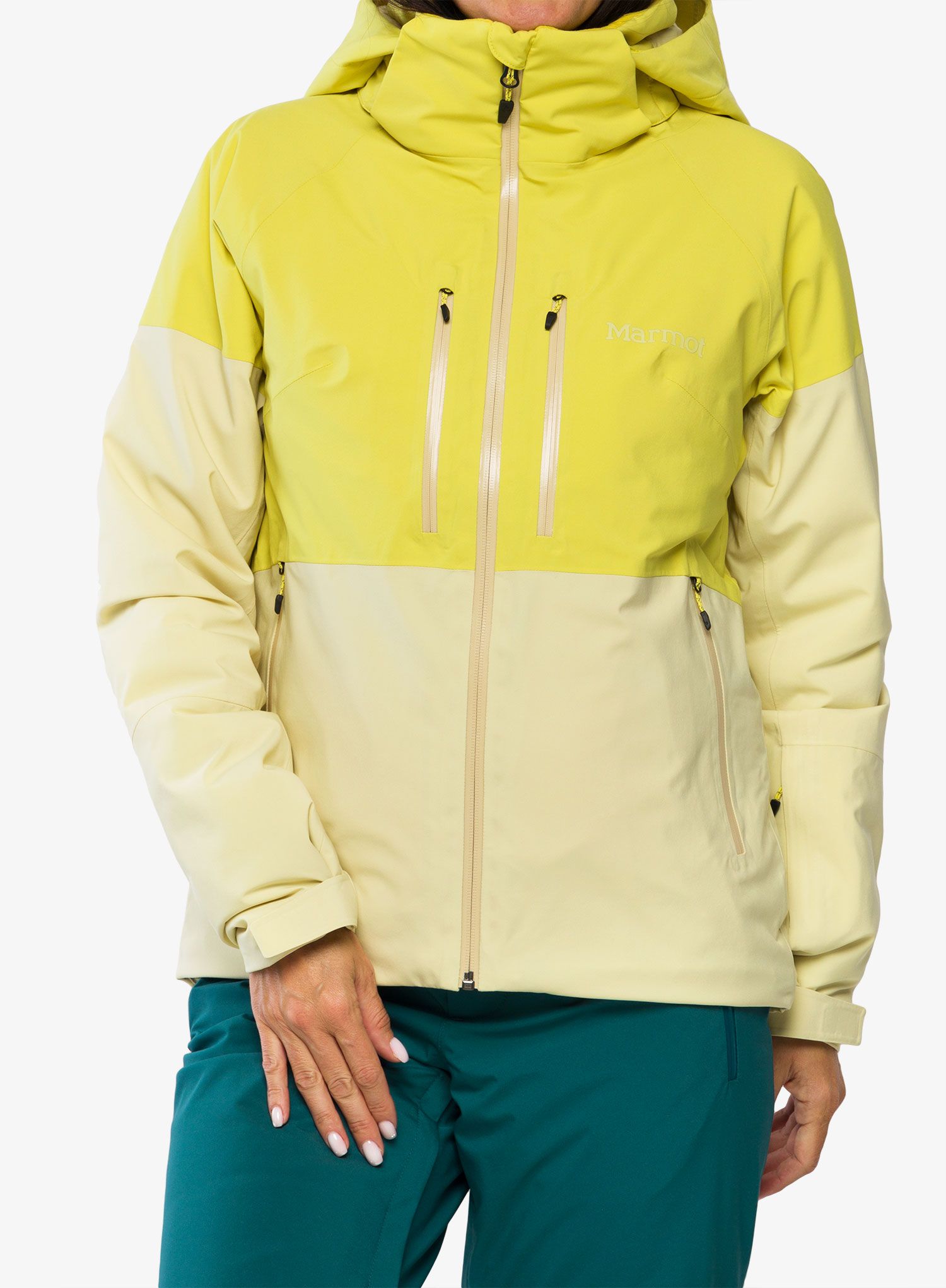 Skijacke Damen Marmot Pace Jacket - limelight/wheat
