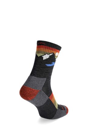 Socken Darn Tough Sunset Ridge Micro Crew Lightweight with Cushion - charcoal