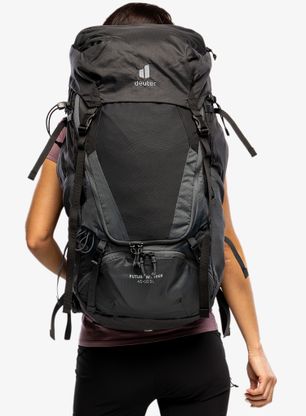 Trekkingrucksack Damen Deuter Futura Air Trek 45 + 10 SL - black/graphite