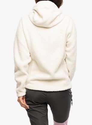 Fleecehoodie Damen Didriksons Anniken Full Zip 2 - shell white