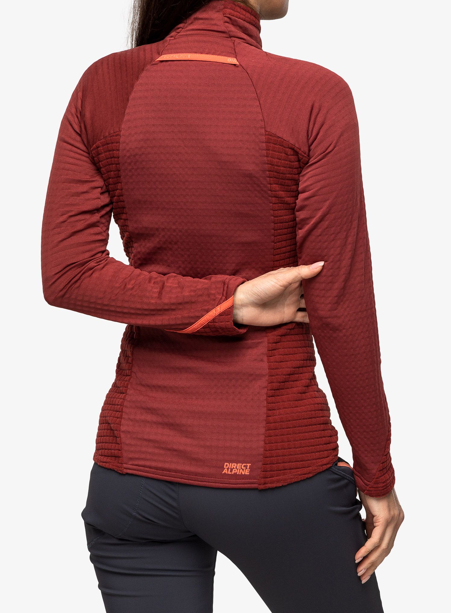 Pullover mit Reißverschluss Damen Direct Alpine Aura Light Lady - palisander