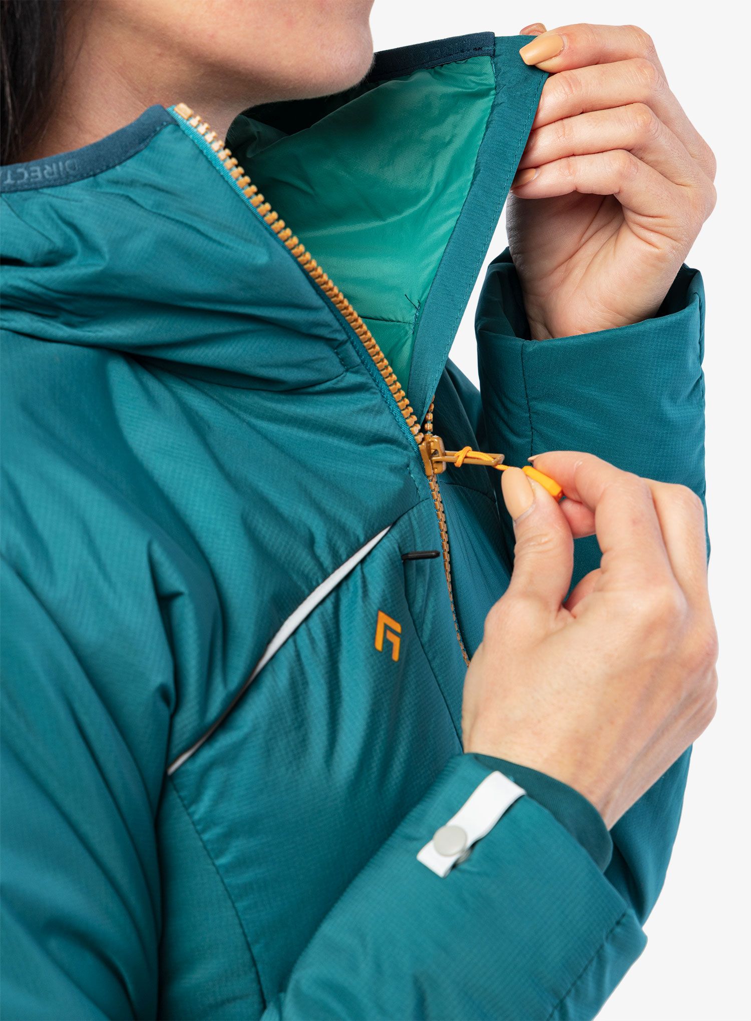 Jacke Damen Direct Alpine Uniq Lady - emerald/mango