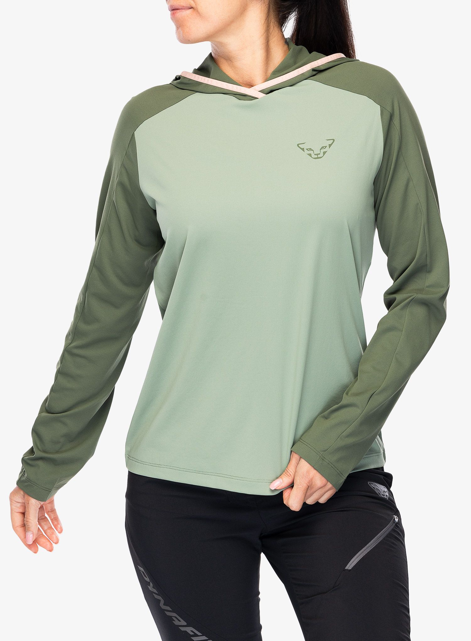 Kapuzenpullover Damen Dynafit Traverse Sun Hoody - thyme