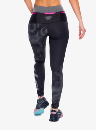Lauftights Damen Dynafit Ultra Graphic Long Tights - black out