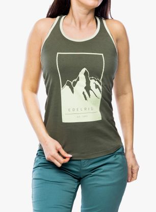Klettertop Damen Edelrid Onsight Tank II - oil