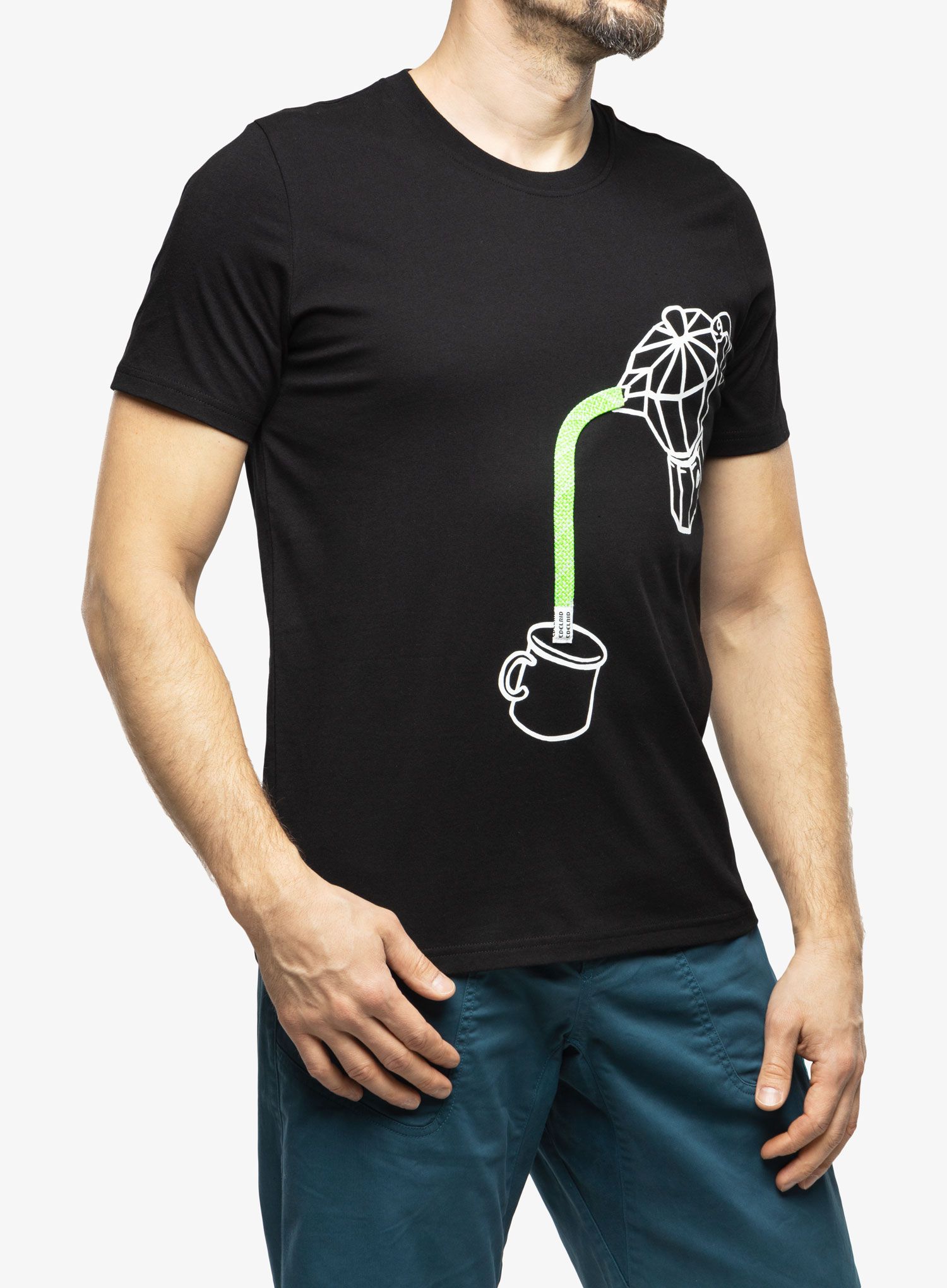 T-Shirt Baumwolle Edelrid Rope T - coffee pot