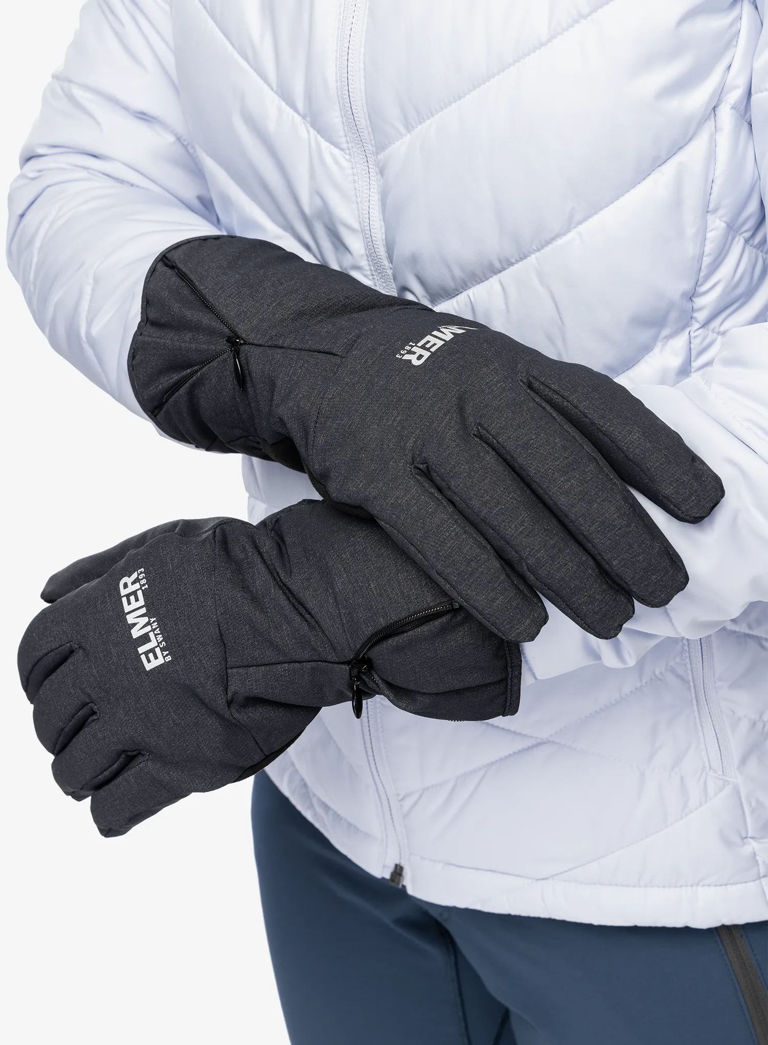 Handschuhe Elmer EM511 Wide Open Zipper Cuff - charcoal