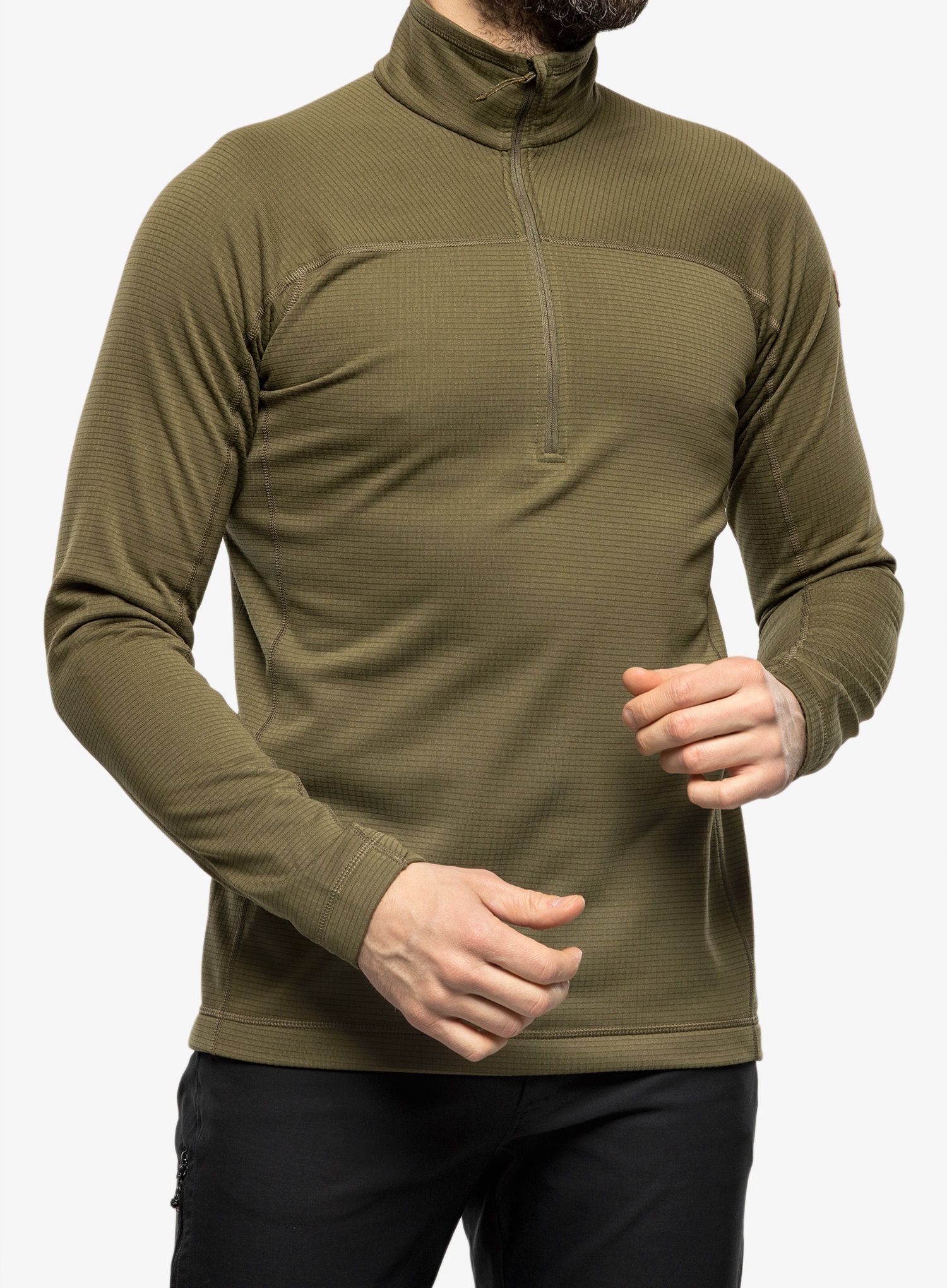 Fleecepullover Fjallraven Abisko Lite Fleece Half Zip - green