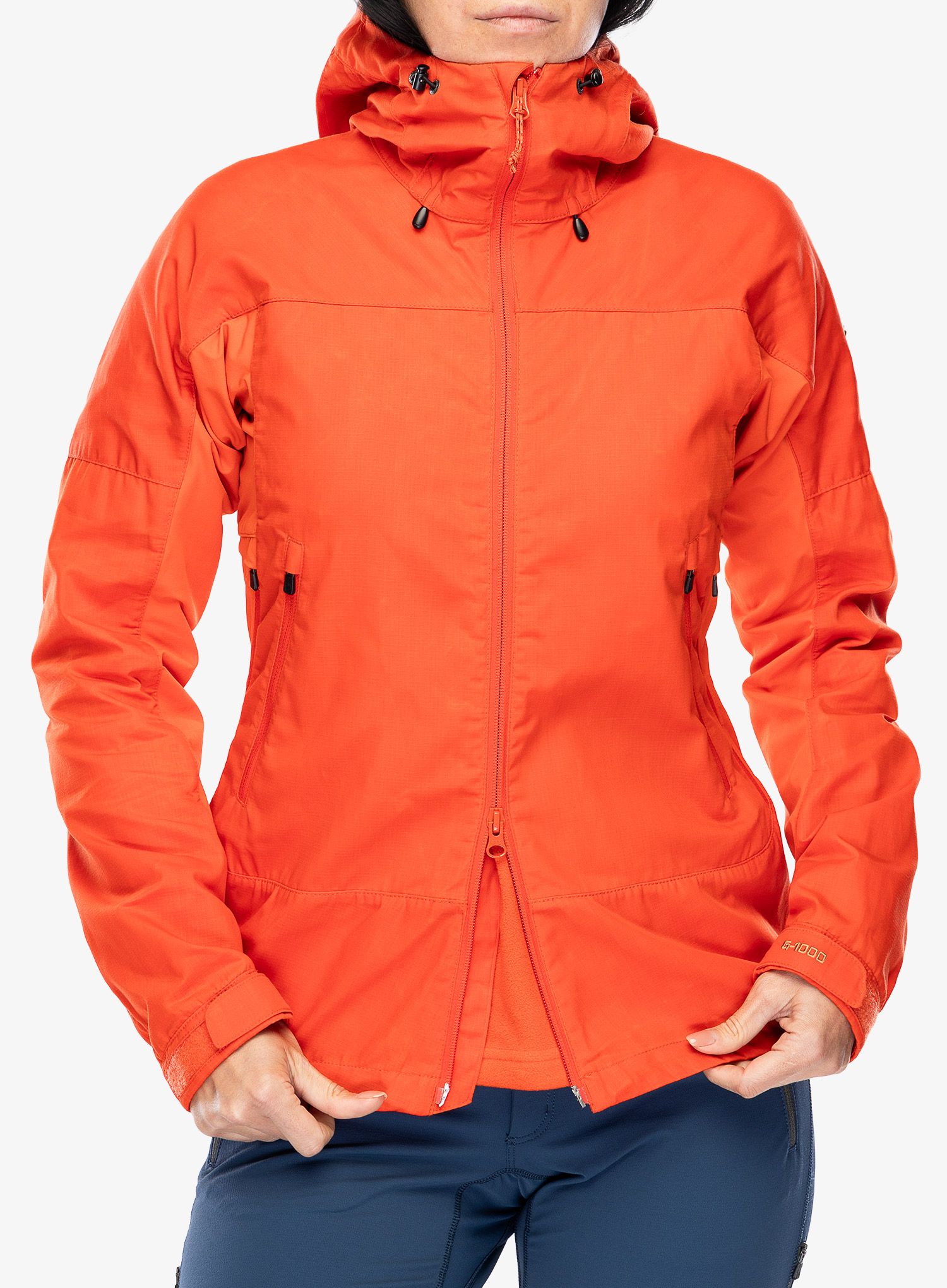 Jacke Damen Fjallraven Abisko Lite Trekking Jacket - flame orange