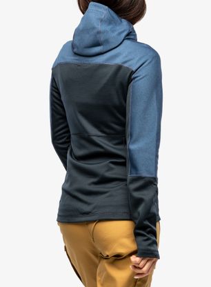 Trekking-Pullover Damen Fjallraven Abisko Trail Fleece - dark navy/indigo blue