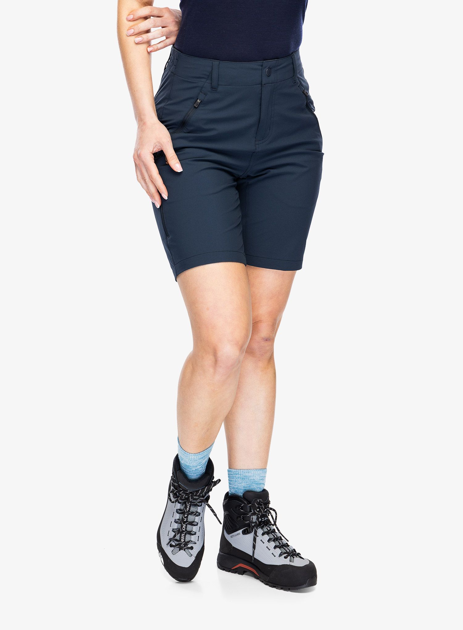 Outdoorshorts Damen Fjallraven Abisko Trail Stretch Shorts - dark navy
