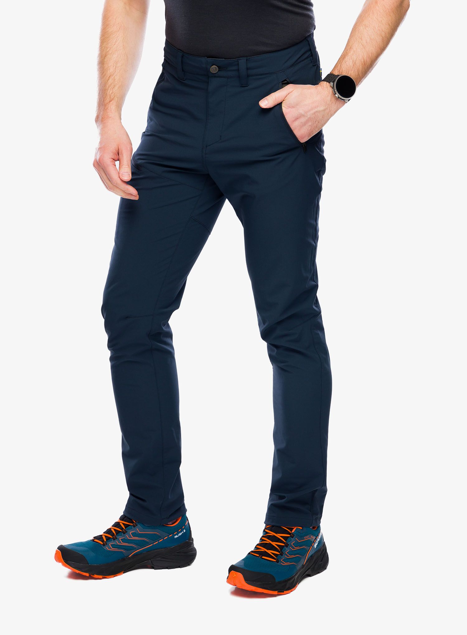 Trekkinghose Fjallraven Abisko Trail Stretch Trousers - dark navy