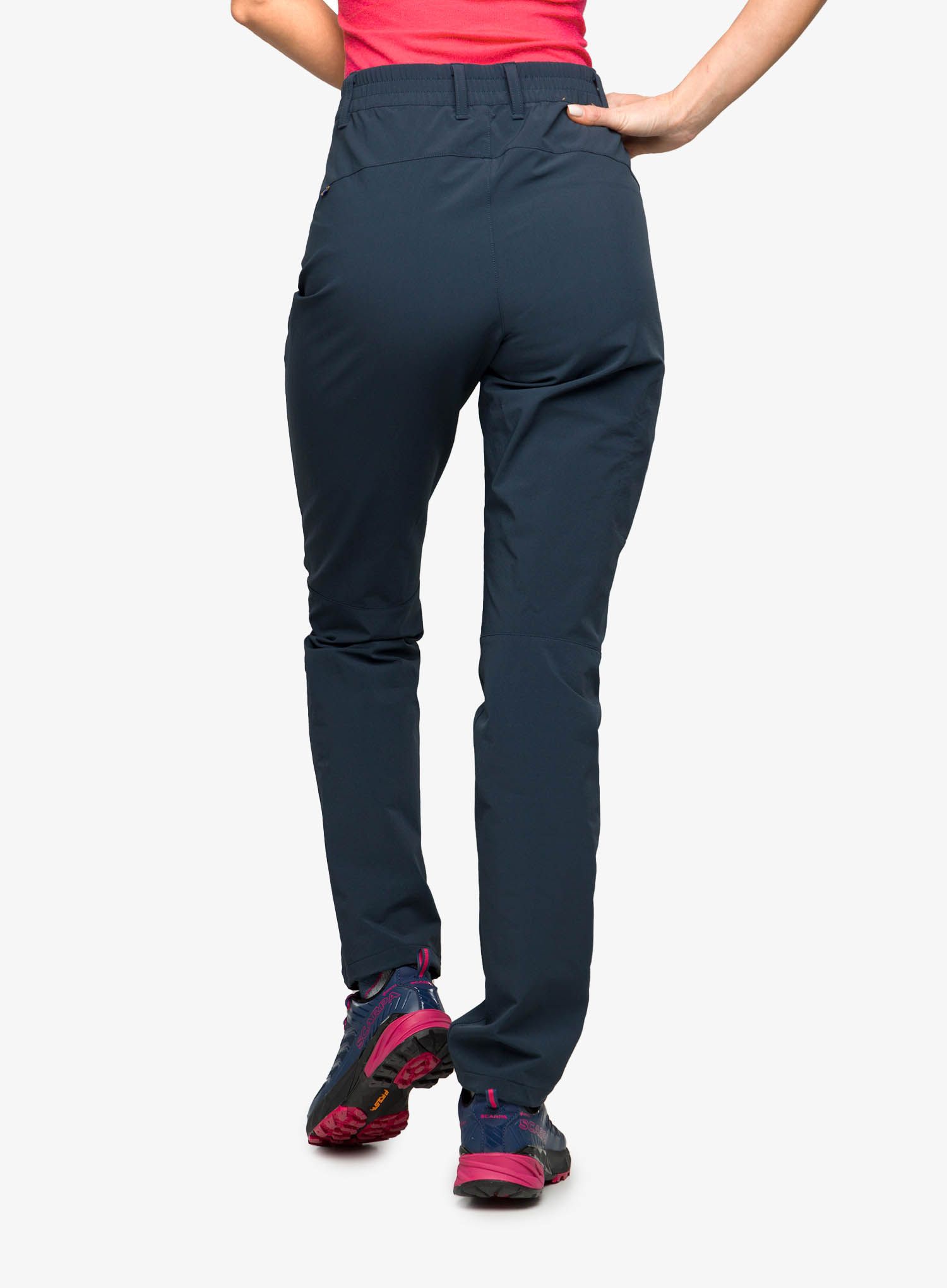 Trekkinghose Damen Fjallraven Abisko Trail Stretch Trousers - dark navy