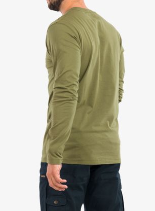 Langarmshirt Fjallraven Forever Nature Badge L/S - caper green