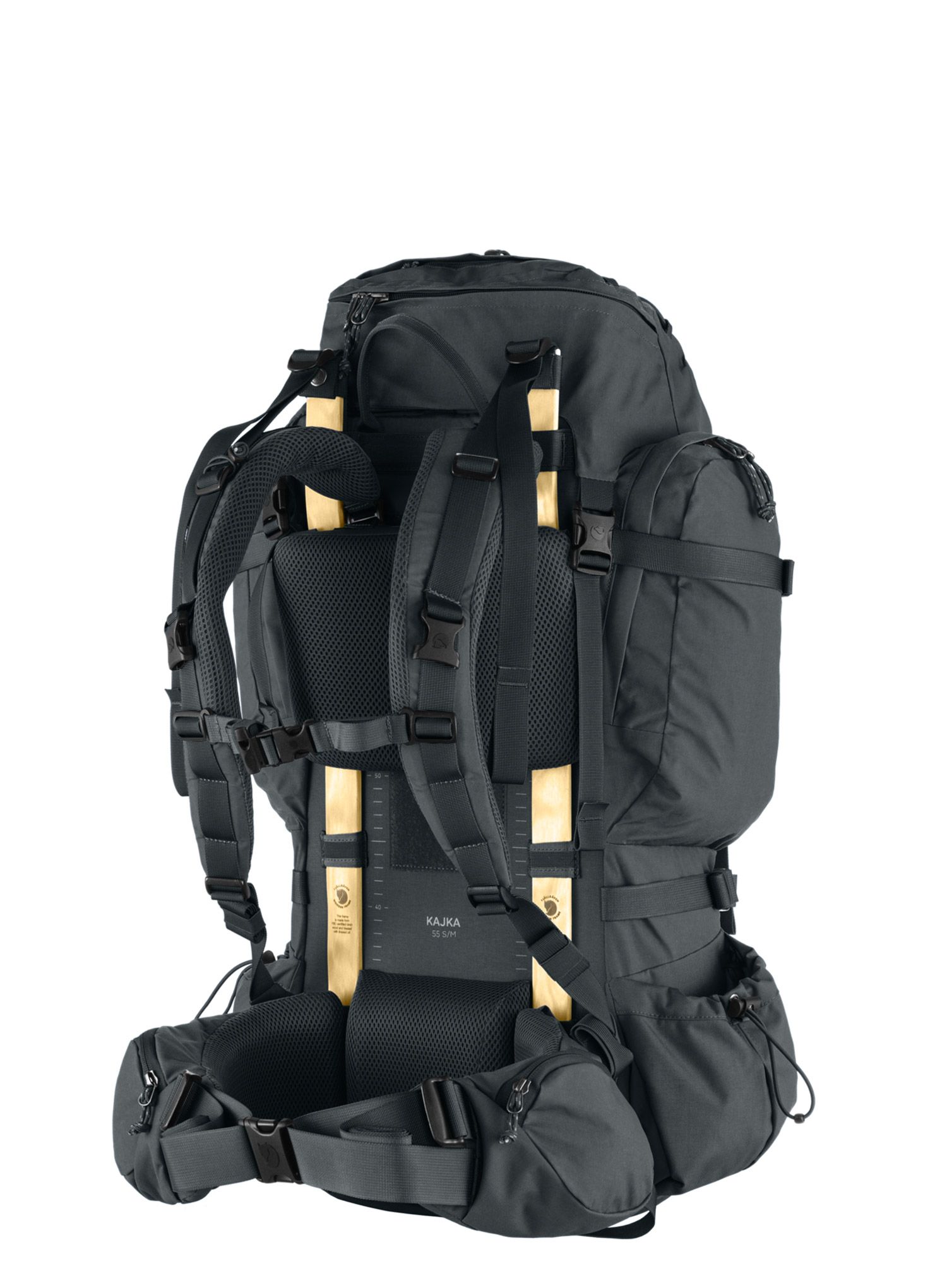 Trekkingrucksack Fjallraven Kajka 55 - coal black